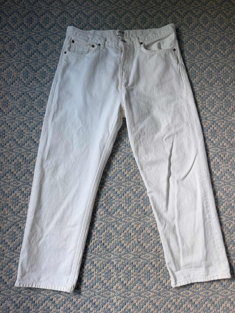 Agolde 90’s crop mid rise straight jeans